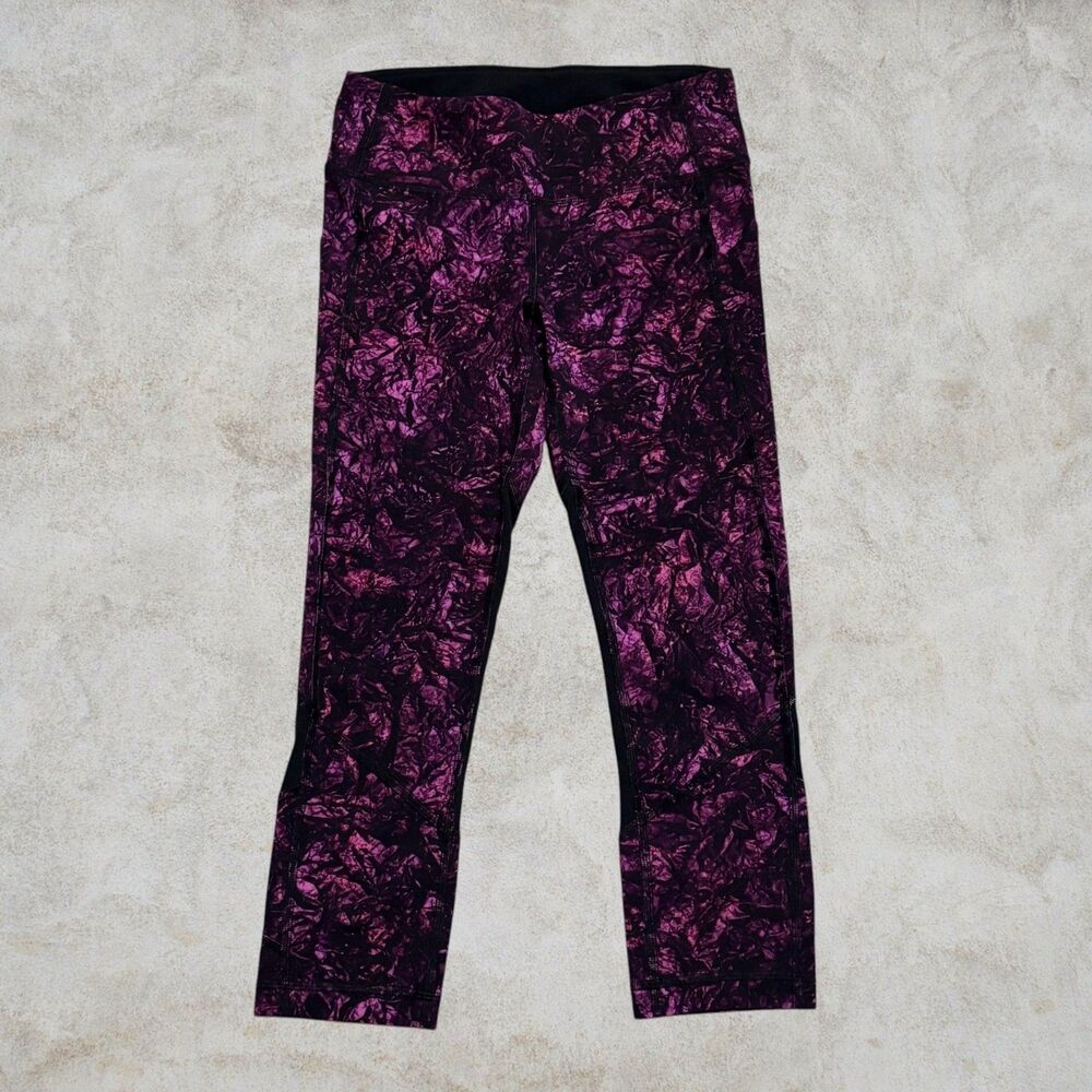 Lululemon Purple Women's Mesh Leggings Pace Rival 22" Size 4
